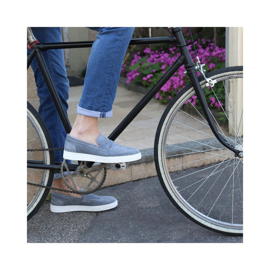 Duca di Morrone Blue Leather Moccassin