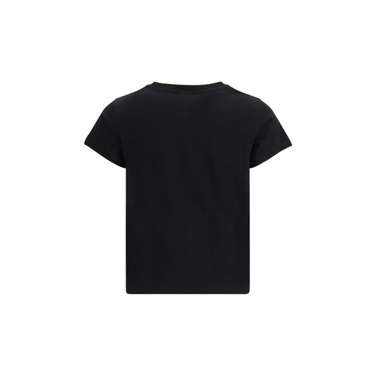 PINKO Black Cotton T-Shirt