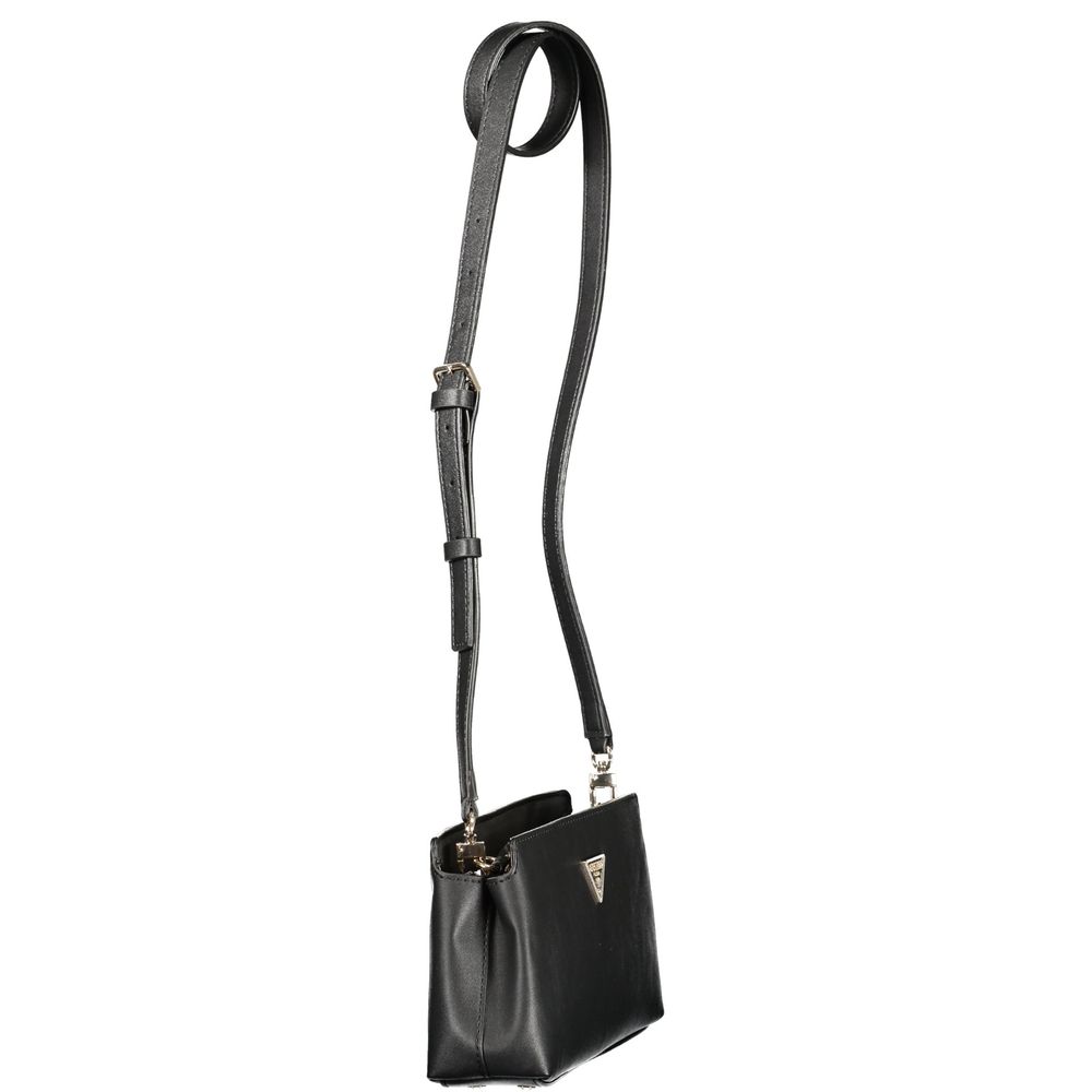 Guess Jeans Nero Poliuretano Female Shoulder Bag