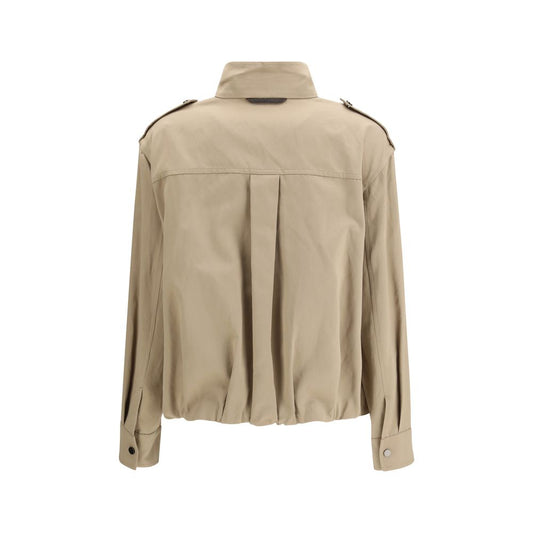 Brunello Cucinelli Beige Cotton Coat