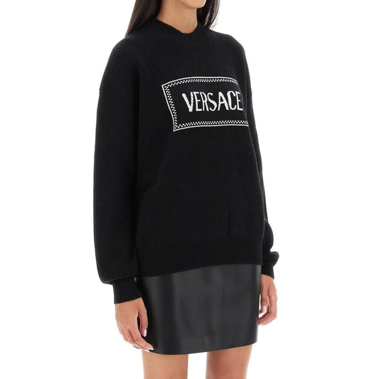 Versace Black Wool Sweatshirt