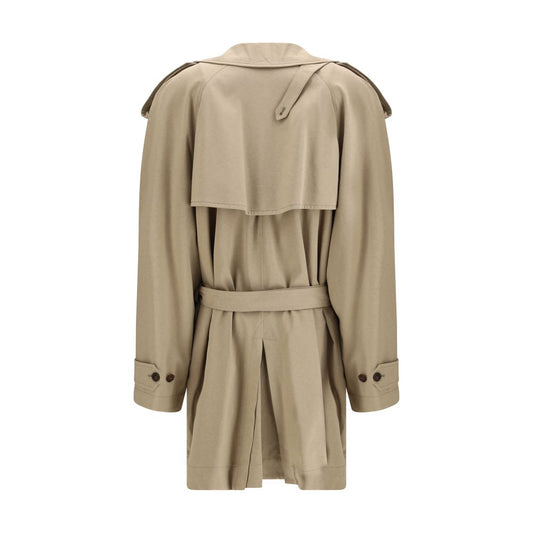 Balenciaga Beige Cotton Trench Coat