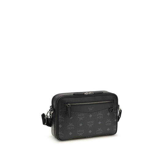 MCM Black Fabric Shoulder Bag