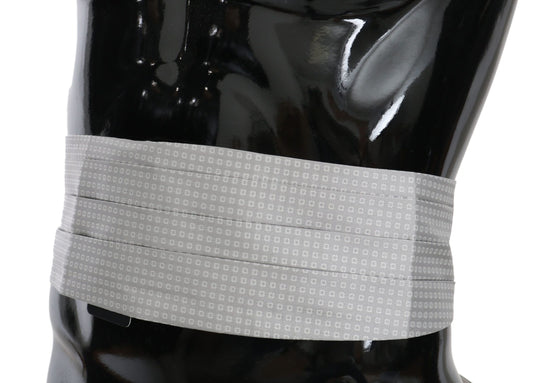 Fajín de seda gris Glamour de Dolce & Gabbana