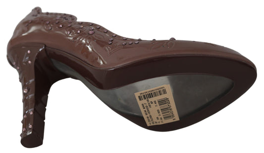 Escarpins Cendrillon élégants ornés de cristaux Dolce & Gabbana