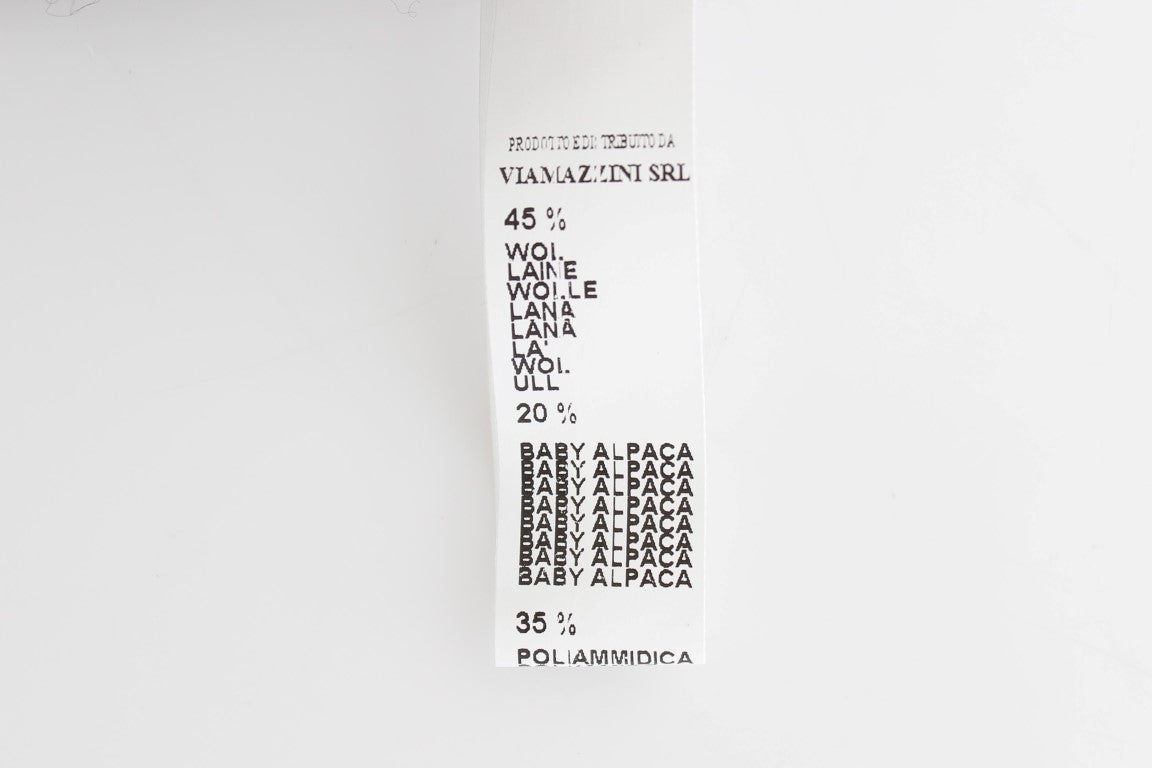 Ermanno Scervino Gray Knit Wool Cardigan Sweater