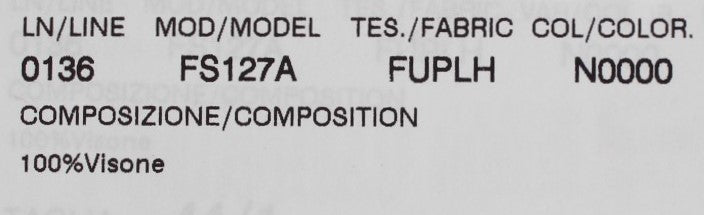 Dolce & Gabbana Élégante écharpe en fourrure de vison noire