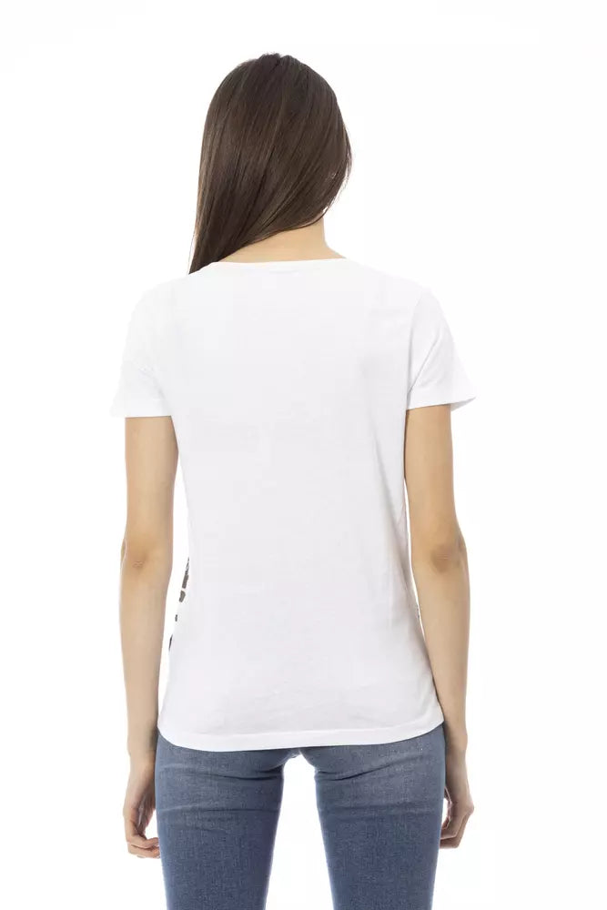T-shirt Trussardi Action en coton blanc pour femme