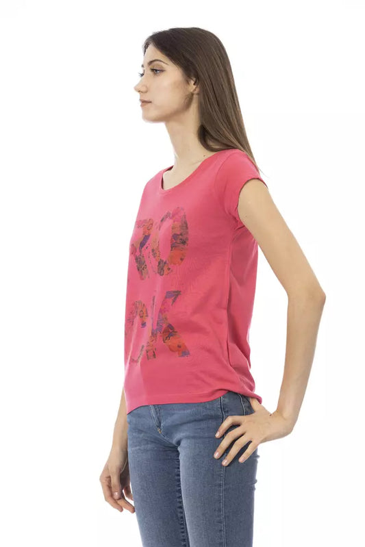 T-shirt femme Trussardi Action en coton multicolore