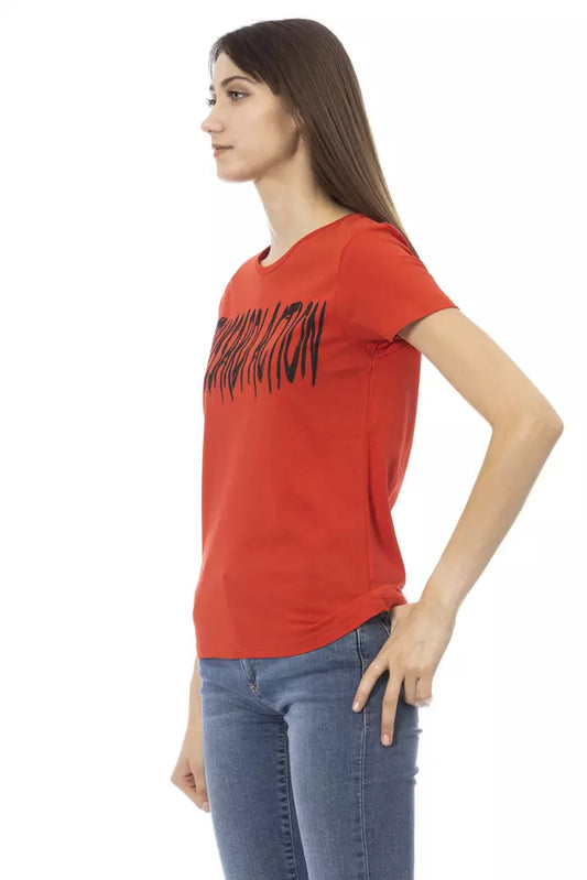 T-shirt Trussardi Action en coton rouge pour femme