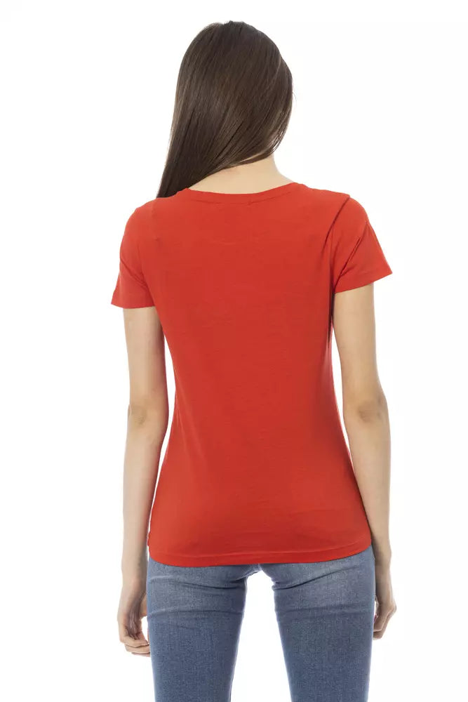 T-shirt Trussardi Action en coton rouge pour femme