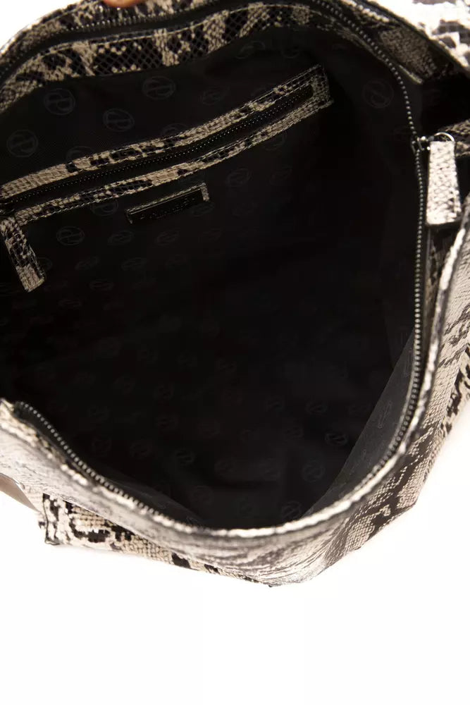 Libera tu estilo Bolso de hombro con estampado de pitón Pompei Donatella