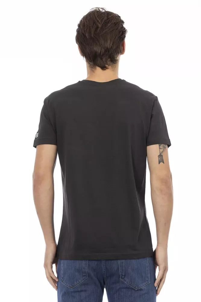 Trussardi Action Black Cotton Men's T-Shirt