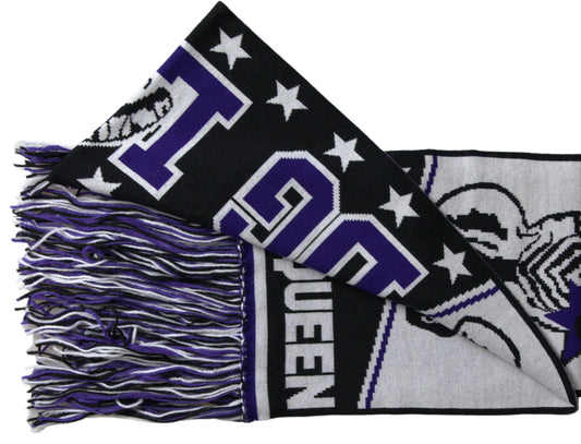 Écharpe élégante en laine mélangée multicolore Dolce & Gabbana