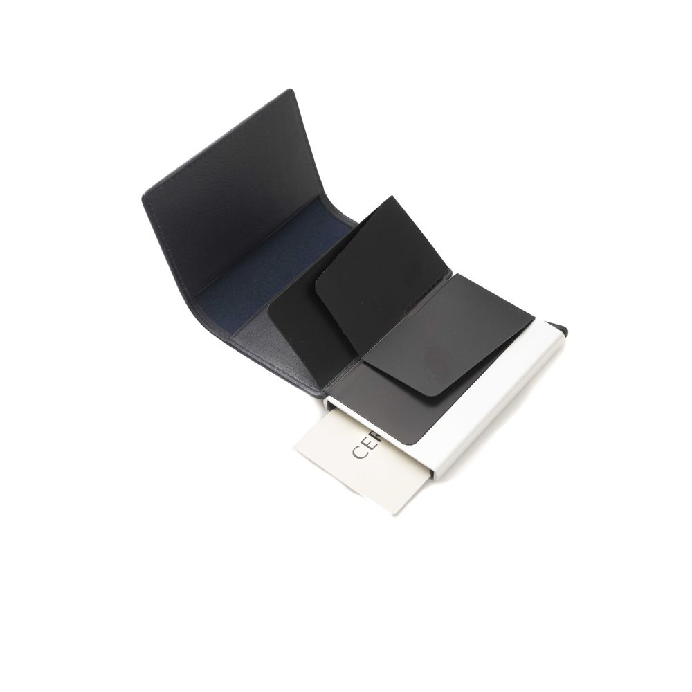 Cartera Cerruti 1881 De Piel De Becerro Azul Para Hombre