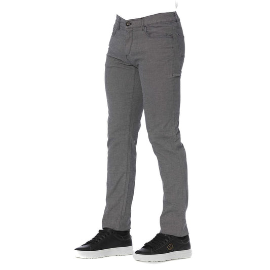 Pantalones Trussardi Jeans de algodón gris para hombre