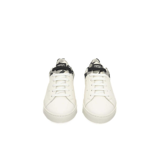 Baskets Cerruti 1881 en cuir de veau blanc pour homme