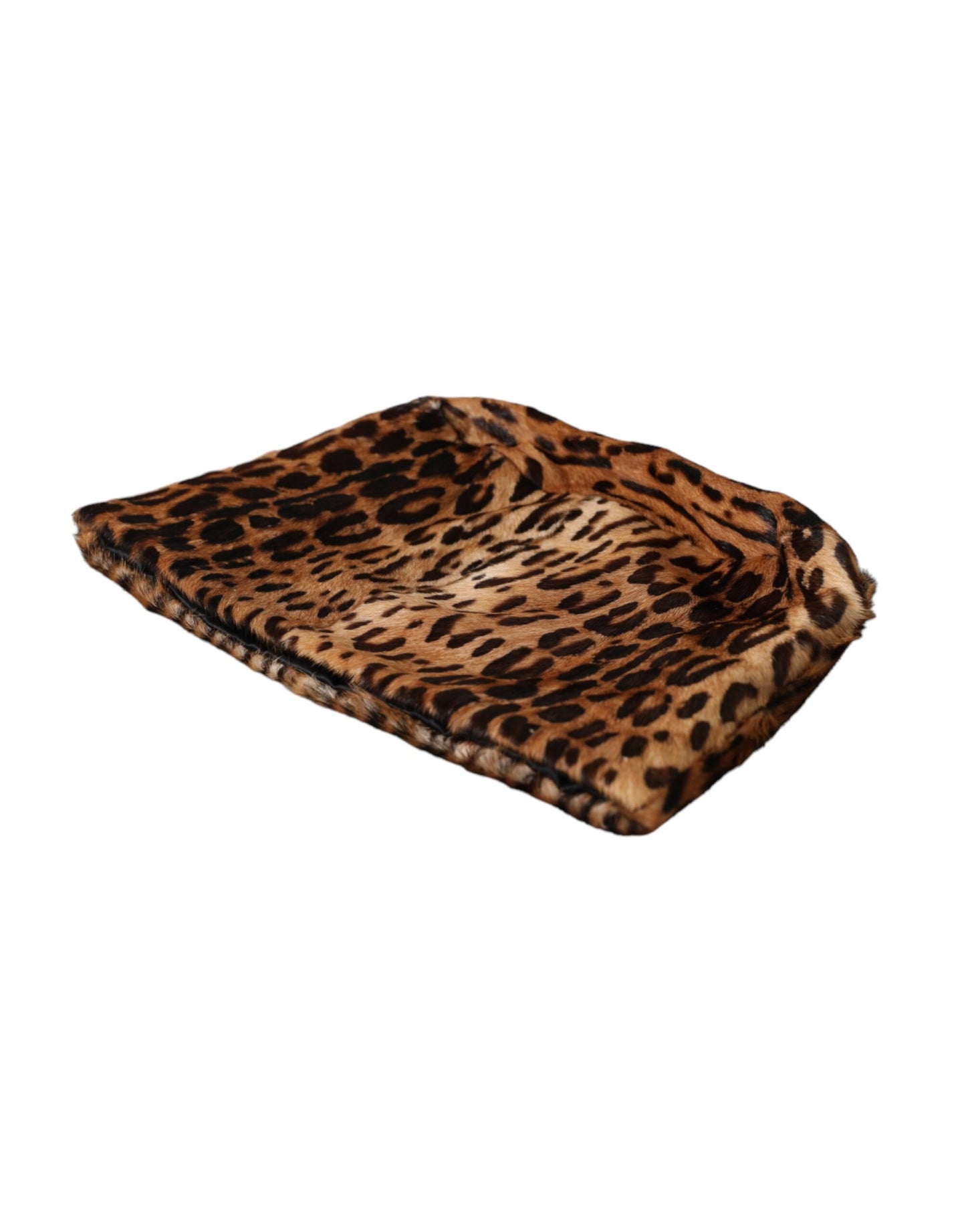 Sombrero de pescador de piel de leopardo marrón para mujer de Dolce & Gabbana