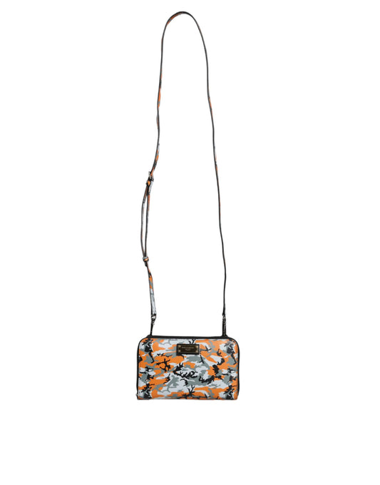 Sac bandoulière en cuir camouflage multicolore Dolce & Gabbana