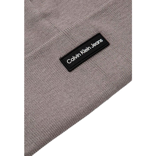 Calvin Klein Jeans Gray Recycled Polyester Cap (Baseball Hat)