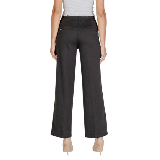Street One Black Polyester Casual Pants
