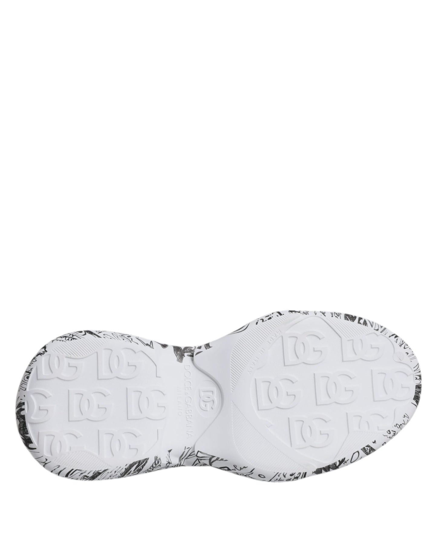 Baskets Daymaster blanches et noires à imprimé graffiti Dolce & Gabbana