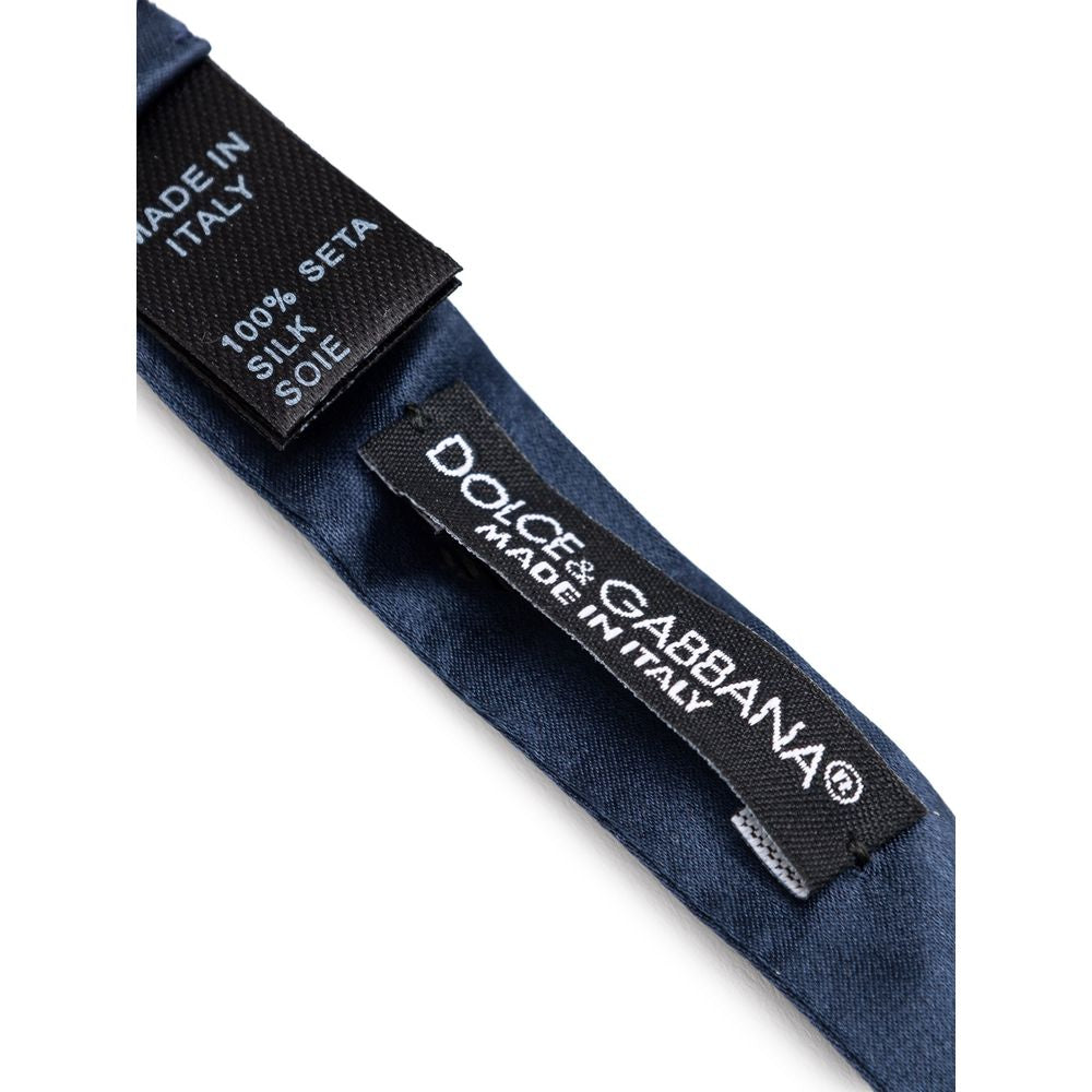 Corbatas y pajaritas de seda azules de Dolce & Gabbana