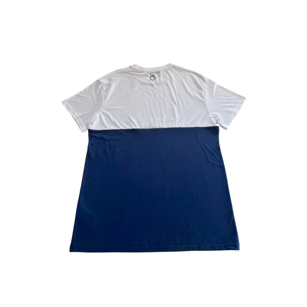 Trussardi Beachwear Blue Cotton Men T-Shirt
