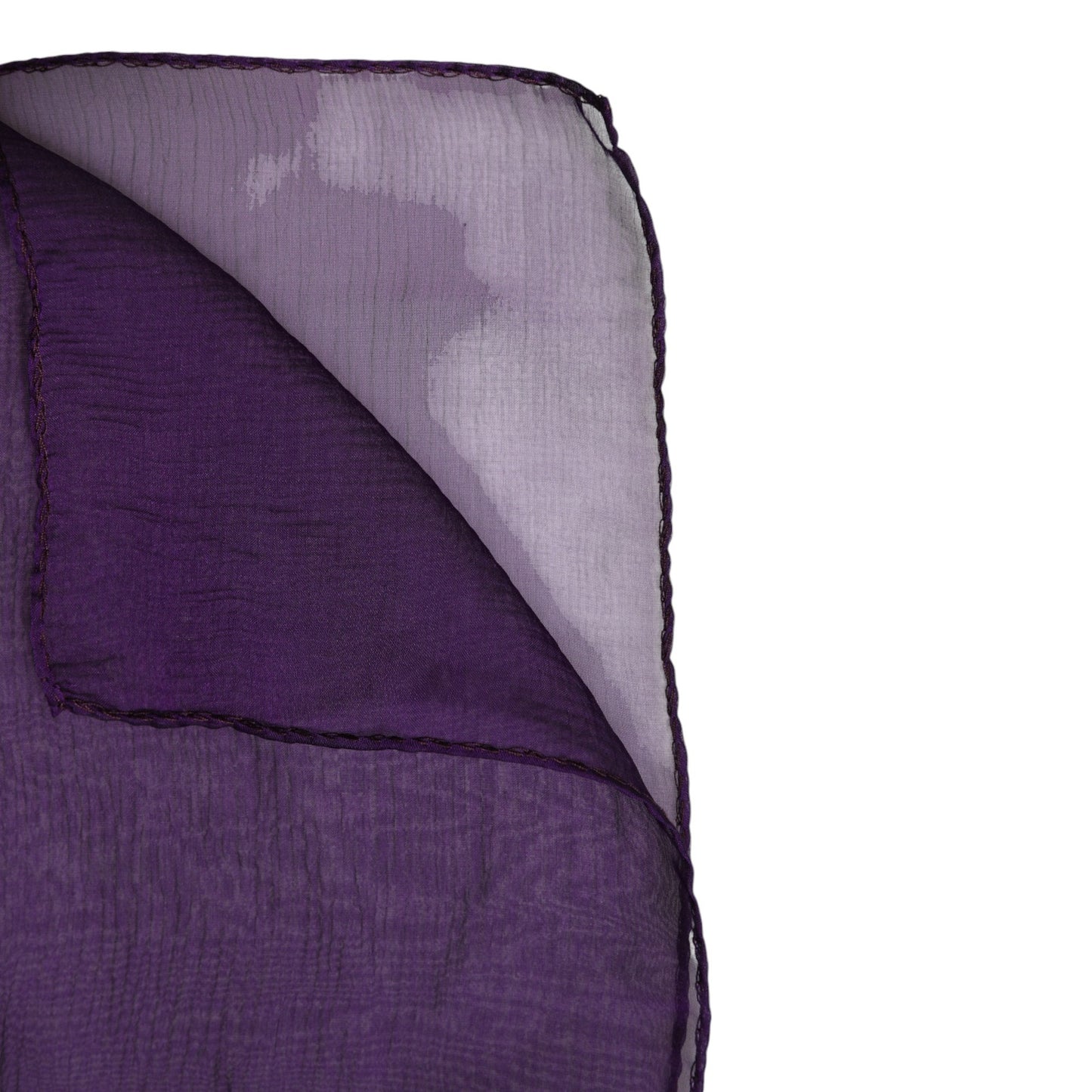 Foulard châle rectangulaire en soie violet Dolce & Gabbana