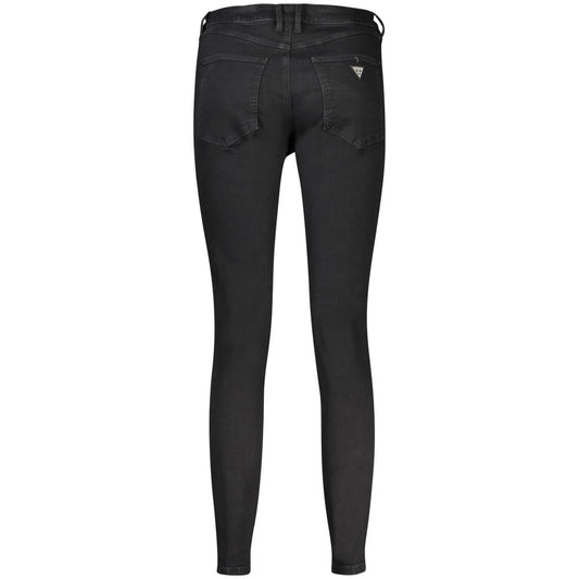 Guess Jeans Black Cotton Skinny Jeans