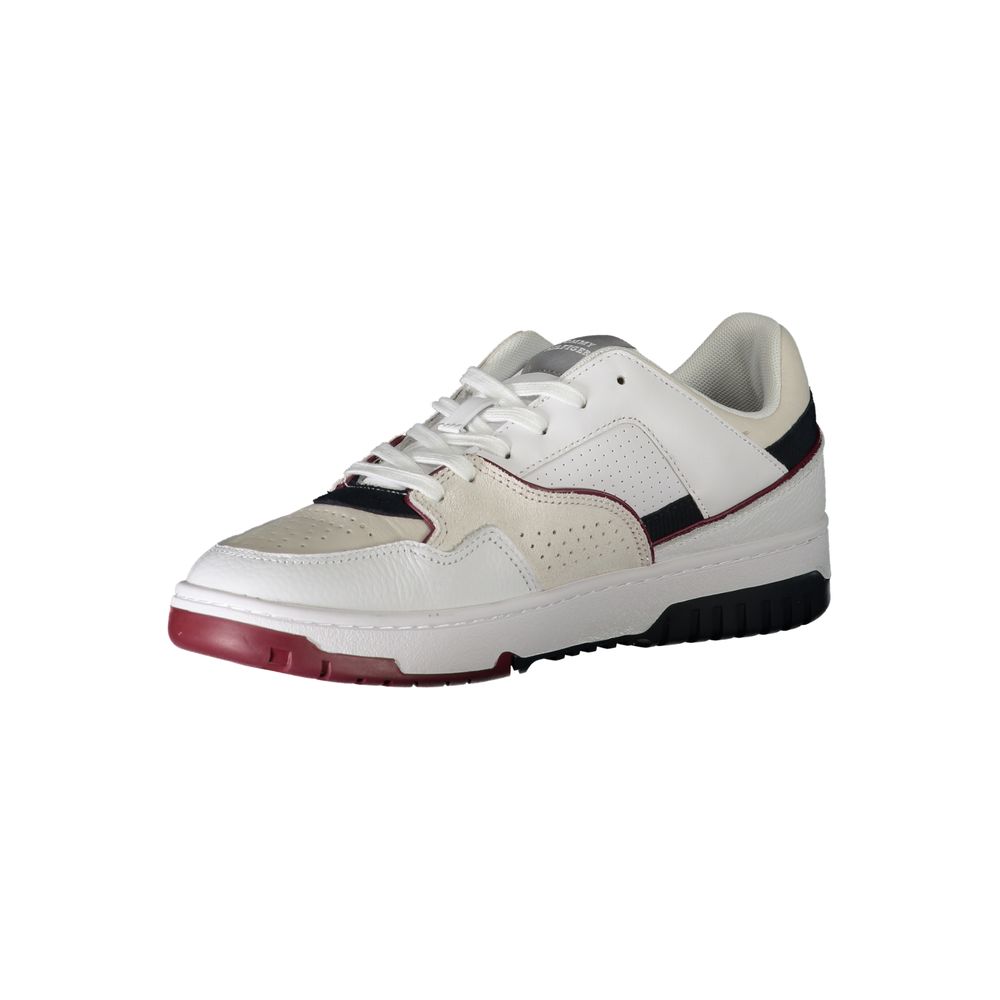 Tommy Hilfiger White Polyester Athletic Sneakers