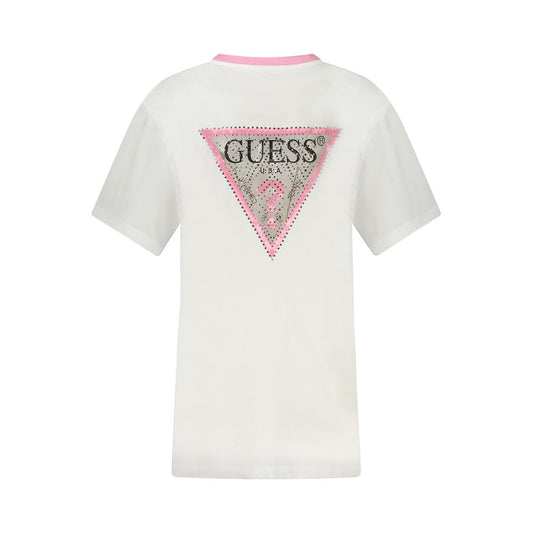 Guess Jeans White Cotton Women T-Shirt