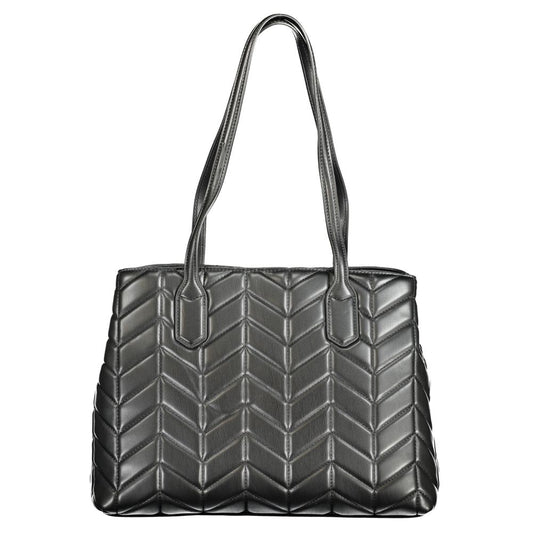Mario Valentino Black Polyurethane Women's Handbag