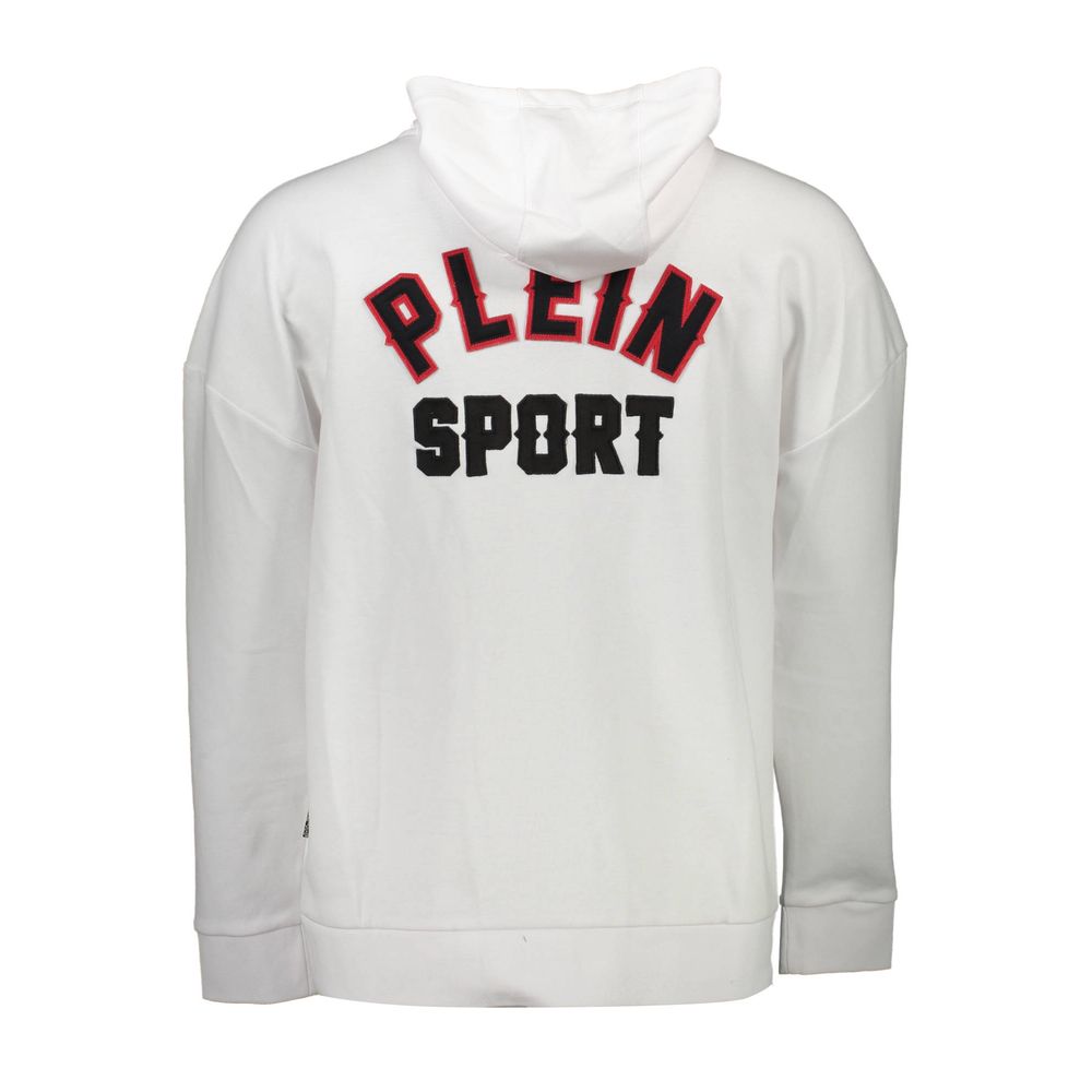 Plein Sport White Cotton Men Sweatshirt