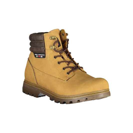 Carrera Yellow Polyester Ankle Boots