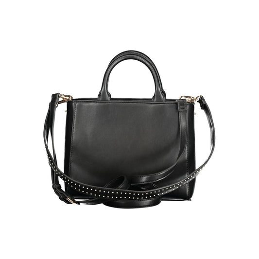 Mario Valentino Black Polyurethane Women Handbag