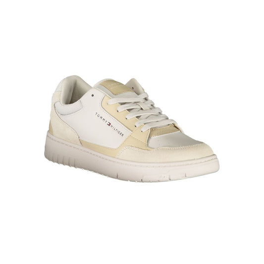 Tommy Hilfiger Beige Polyester Athletic Sneakers