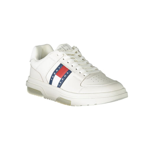 Tommy Hilfiger White Polyester Athletic Sneakers
