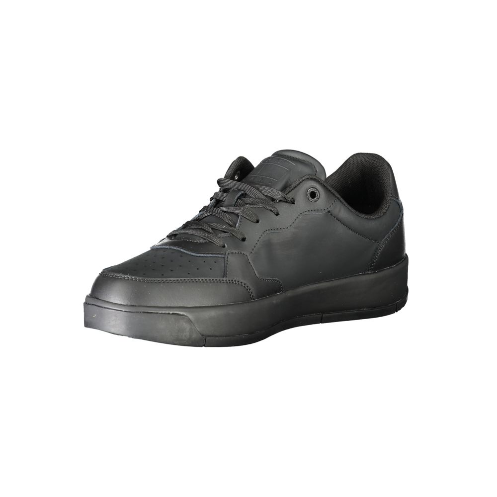 Tommy Hilfiger Black Polyester Athletic Sneakers