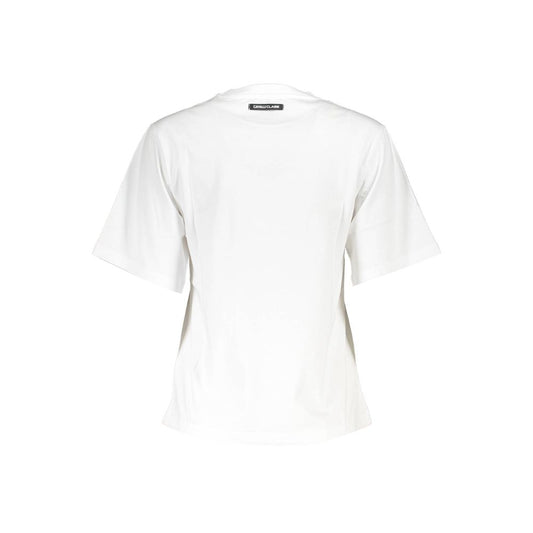 Cavalli Class Bianco Cotton Women T-Shirt