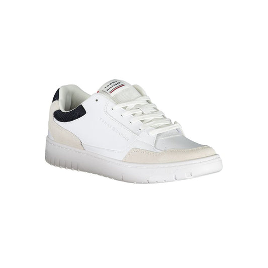 Tommy Hilfiger White Polyester Athletic Sneakers