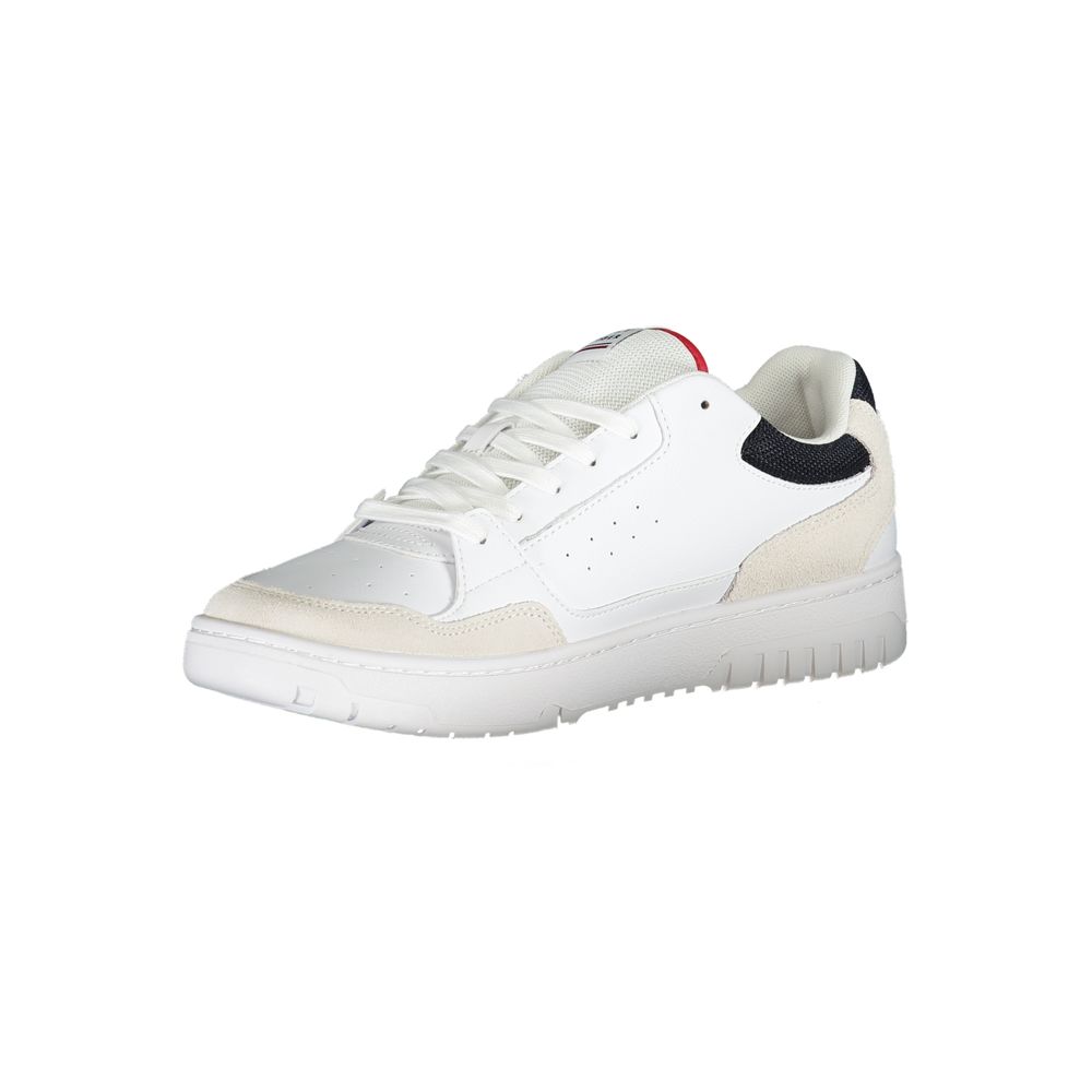 Tommy Hilfiger White Polyester Athletic Sneakers