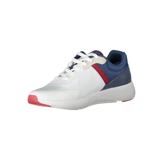 Carrera White Polyester Athletic Sneakers