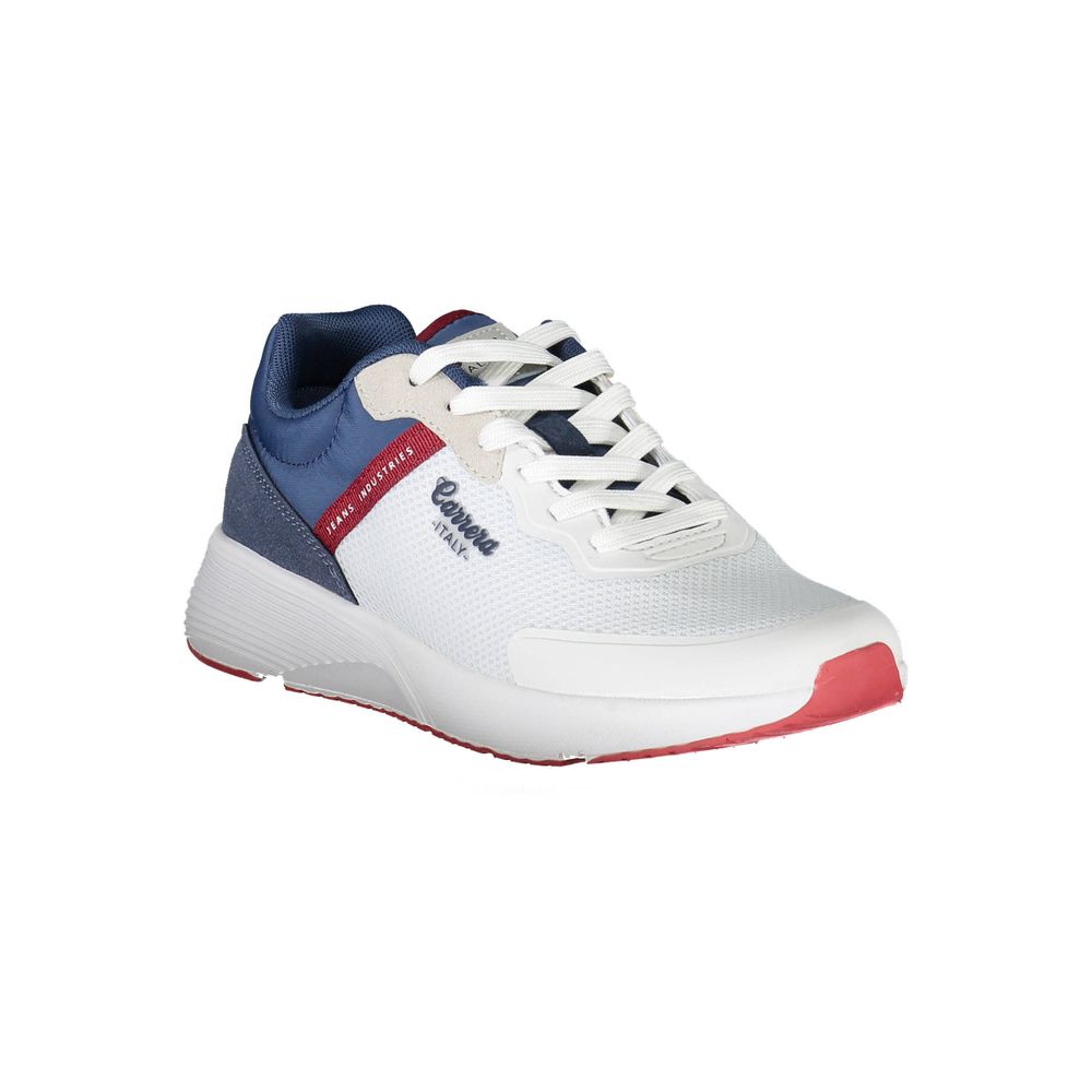 Carrera White Polyester Athletic Sneakers