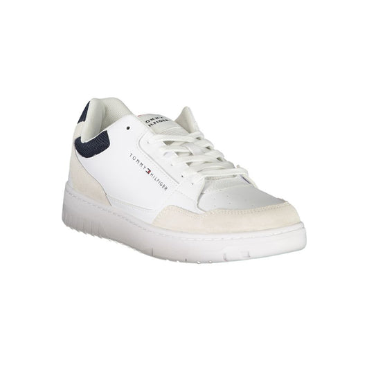 Tommy Hilfiger White Polyester Athletic Sneakers