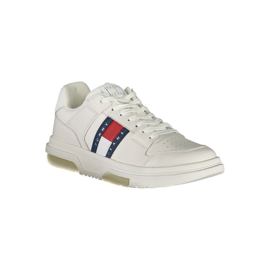 Tommy Hilfiger White Polyester Athletic Sneakers