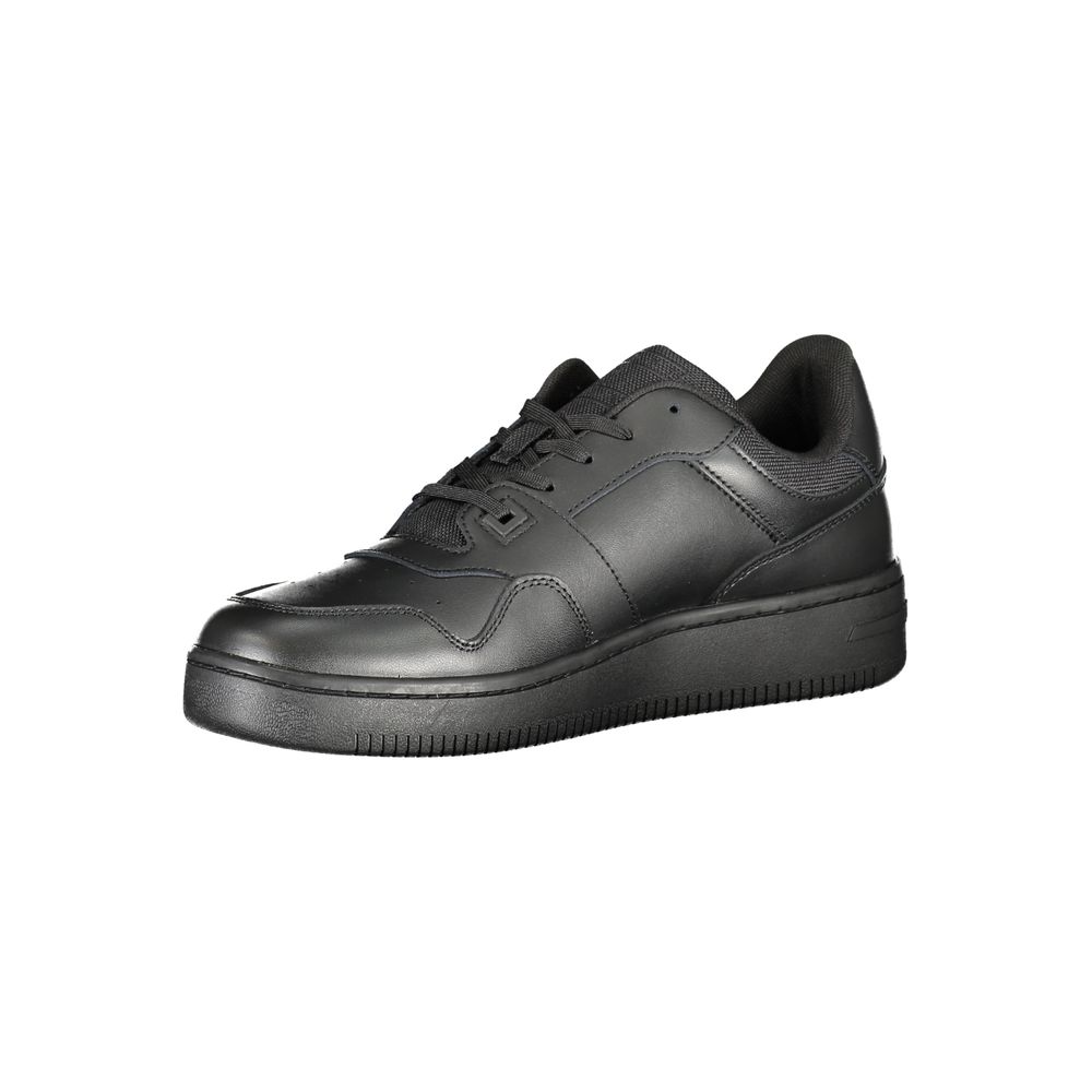 Tommy Hilfiger Black Polyester Athletic Sneakers