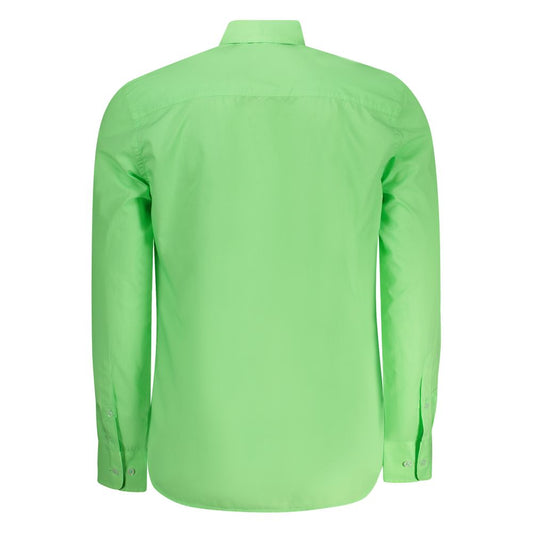 North Sails Green Cotton Men Shirt