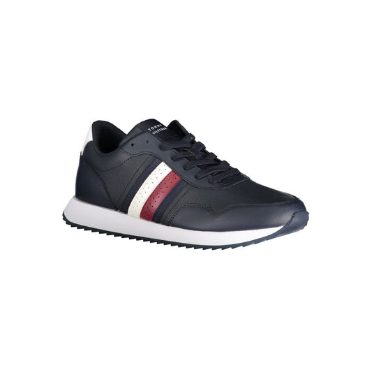 Tommy Hilfiger Blue Polyester Athletic Sneakers