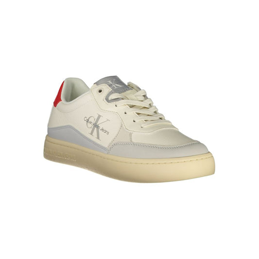 Calvin Klein White Polyester Athletic Sneakers